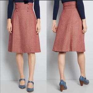 ModCloth Timeless Elements High-Waisted Skirt New